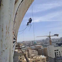 شستشوی نما ،پیچ و رولپلاک نما.راپل ،طناب ، داربست|خدمات پیشه و مهارت|مشهد, آبکوه|دیوار