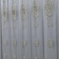 پرده حریر پنبه دوزی و آستر|پرده، رانر، رومیزی|مشهد, شهید بهشتی|دیوار
