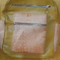 کوله چرم طبیعی دست دوز