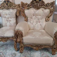 ست 9 نفره مبل سلطنتی به همراه ویترین و میز تلوزیون|مبلمان خانگی و میز عسلی|رباط‌کریم, نصیرشهر|دیوار