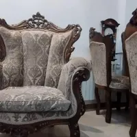 مبل نه نفره و میز ناهار هشت نفره|مبلمان خانگی و میز عسلی|تهران, قنات‌کوثر|دیوار