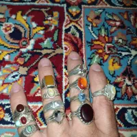 ۱۲ عدد انگشتر نقره رکاب ریز|جواهرات|اصفهان, پزوه|دیوار