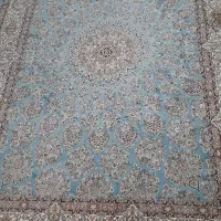 یک جفت فرش ۹ متری ۷۰۰شانه فیروزه ای|فرش|مشهد, شهرآرا|دیوار