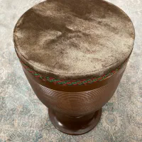 تنبک حلمی یک تکه گردو|سازهای سنتی|بروجرد, |دیوار