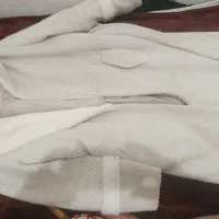 پالتو ضخیم سفید رنگ سایز 46و48