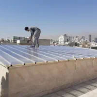 نصب پلی کربنات پاسیو حیاط خلوت نورگیرسقف تلق تعمیر