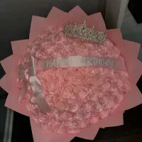 دسته گل روبانی