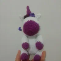 عروسک اسب تکشاخ بافتنی|اسباب‌بازی بچه|بجنورد, |دیوار