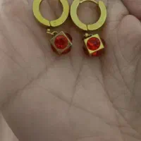 گوشواره استیل تضمینی رنگ ثابت ضدحساسیت