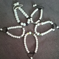 پک ۵ عددی دستبند مهره سفید