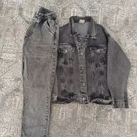 ست جین برادری کت شلوار جین