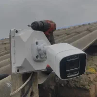 پک کامل دوربین مداربسته با تصویر روشن و رنگی در شب