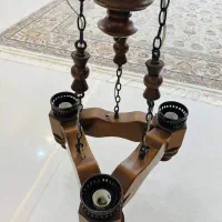 لوستر چوبی|لوستر و چراغ آویز|علی‌آباد کتول, |دیوار