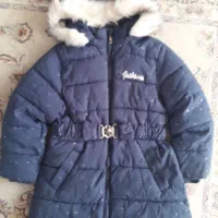 کاپشن دخترانه سایز ۷ تا ۹ سال سالم و تمیز