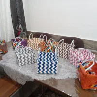 صنایع دستی . سبد . ساک
