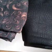 پارچه چادرمشکی طرح دار و پارچه چادردم دستی