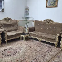 مبل ۷ نفره صحیح و سالم|مبلمان خانگی و میز عسلی|محمدیه-قزوین, |دیوار