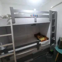 تخت دو طبقه نوجوان کامل نو با تشک|تشک تختخواب|لنگرود, |دیوار