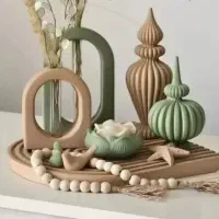 انواع ست دکوری مجسمه برای کنسول میزجلومبلی گلجا|مجسمه، تندیس، ماکت|قم, شهدا|دیوار