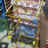 قفسه فلزی مشبک تمیز|کتابخانه، شلف، قفسههای دیواری|کرمانشاه, |دیوار