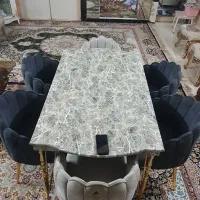 میز ناهار خوری 6نفره در حد نو