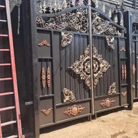 درب حیاط ویلایی باغچه باغ باغی فرفورژه ای