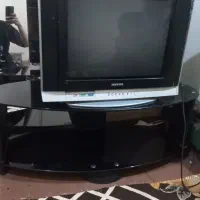 تلوزیون 21اینچ و میز تلوزیون