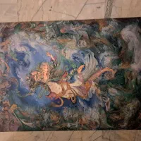 پوستر استاد فرشچیان ۵۰در ۷۰|تابلو، نقاشی، عکس|تهران, سازمان برنامه شمالی|دیوار