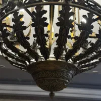 لوستر سلطنتی برنز 10 شاخه فرشته|لوستر و چراغ آویز|تهران, دزاشیب|دیوار