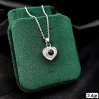 گردنبند نقره تلسکوپیlove دوستت دارم به صد زبان۱۰۰۲|بدلیجات|تبریز, |دیوار