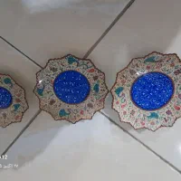 مینا کاری .سه عدد دیوار کوب . کار با دست هست|صنایع دستی و سایر لوازم تزئینی|میمه, |دیوار