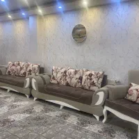 مبل هشت نفره سالم بدون نشست پارچه سالمه بدون زدگی|مبلمان خانگی و میز عسلی|سقز, |دیوار