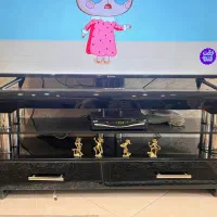 میز تلویزیون شیشه ای اصل ترک