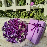 گل های روبانی،بوکت پروانه، باکس، دسته گل،سورپرایزی