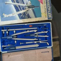 ست قدیمی پرگار مهندسی استدلر اصل ایتالیا کلکسیونی