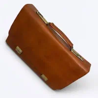 کیف چرم گاوی دست دوز