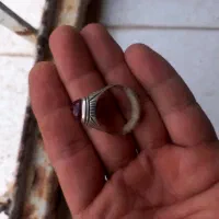 انگشتر یاقوت و فیروزه نقره|جواهرات|بافت, |دیوار