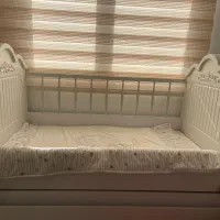 تخت گهواره ای کودک با تشک|تخت و سرویس خواب|مشهد, الهیه|دیوار