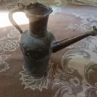 افتابه مسی قدمت دویست سال دست ساز عتیقه