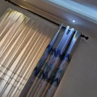 ۳پرده حریر کتان ترک پلیسه شده با والان و آستری|پرده، رانر، رومیزی|لاهیجان, کوی آزادگان|دیوار