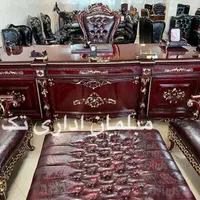 مبلمان اداری میزومبل لاکچری آنتیک مدیریت چوبی
