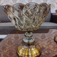 میوه خوری و شکلات خوری کریستال شامپاینی