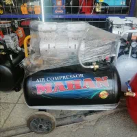 پمپ باد 2سیلندر سایلنت موتور بزرگ 50 لیتر