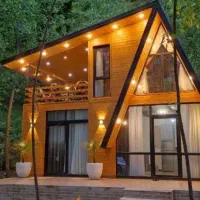 طراحی اجرای کلبه چوبی