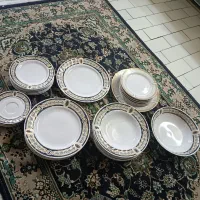 سرویس چینی شیش نفره کامل با خیار خوری و ...