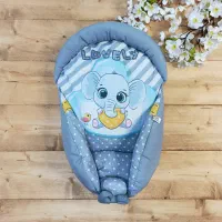 آغوشی قنداق سوئیسی طرح فیل LOVELY