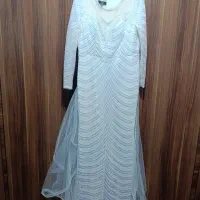 لباس مجلسی سفید هولوگرامی