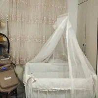 تخت نوزاد نونو اصلا استفاده نشده سالم ننو گهواره|تخت و صندلی بچه|فردیس, فردیس|دیوار