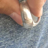 انگشتر شجر تک درخت ریز نقش سنگین|جواهرات|مریوان, |دیوار