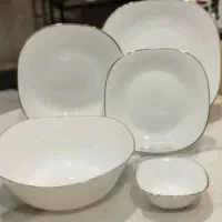 سرویس آرکوپال ۵۰ پارچه مربع لب طلا